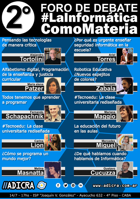 2° Foro de debate #LaInformáticaComoMateria