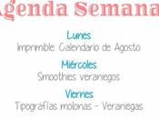 Agenda Semanal 25/07 31/07