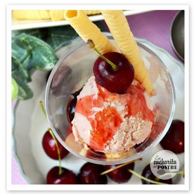 HELADO DE CHEESECAKE DE CEREZA / CHERRY CHEESECAKE ICECREAM