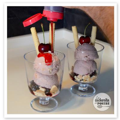 HELADO DE CHEESECAKE DE CEREZA / CHERRY CHEESECAKE ICECREAM