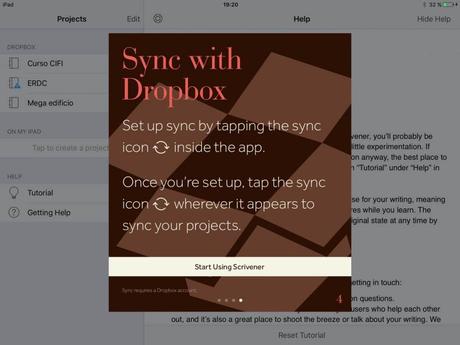 Scrivener para iOS sincronizar Scrivener para iOS sincronizar