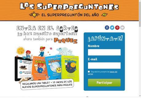 Registro en sorteo los Superpreguntones. Sorteo los Superpreguntones