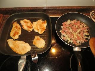 POLLO A LA CARBONARA