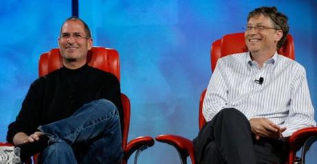 Bill Gates y Steve Jobs juntos