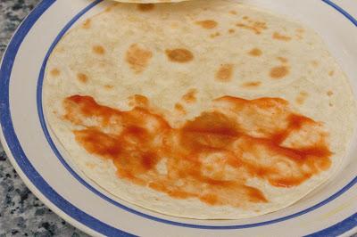 Burrito de ternera ligero mas ensalada de espárragos