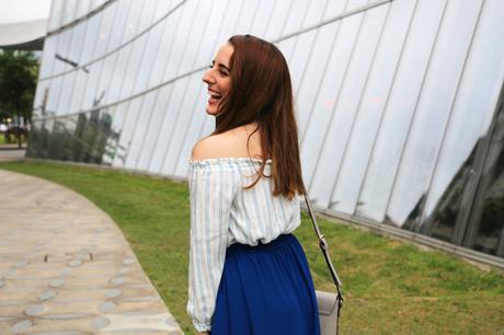 Perfecta en verano con falda larga