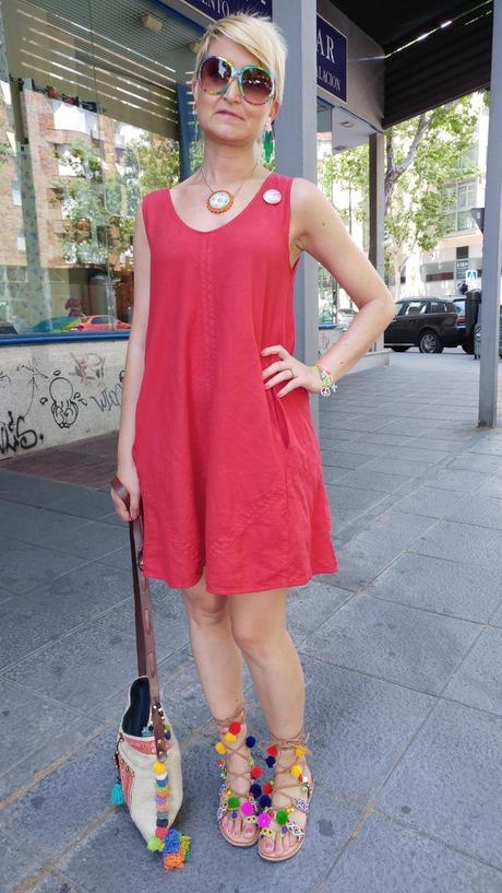 Vestido lino de Floresta