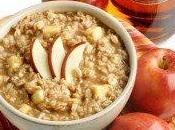 Desayuno saludable avena manzana miel