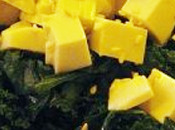 Espinacas vapor Queso Fresco