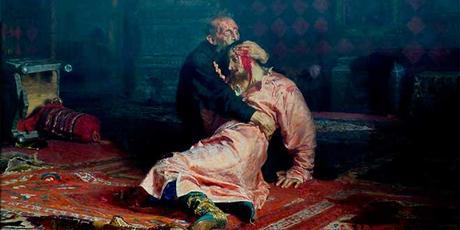 Iván El Terrible mata a su hijo