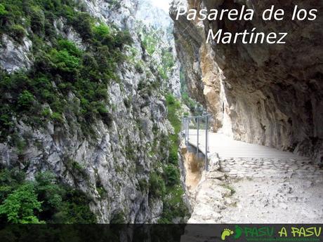 Pasarela de los Martínez, Ruta del cares