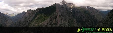 Panorámica desde La Peña sobre el Cares