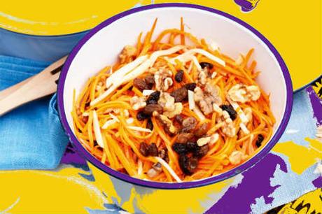 manzana y zanahoria ensalada