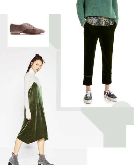 fashion trends, velvet dress