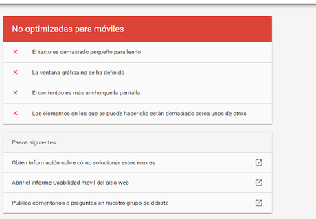 Optimización de webs para móviles