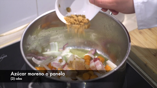 PRESA IBÉRICA CON SALSA DE RIOJA, MEDALLONES DE POLENTA Y TIRABEQUES