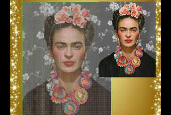 Frida Kahlo en punto Cruz. - Paperblog