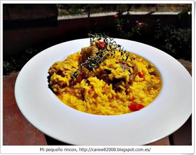 Arroz con pollo al romero