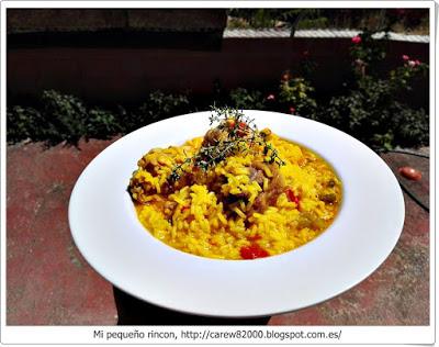 Arroz con pollo al romero