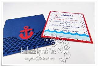 Invitaciones para Niños - Tema Naútico 2.0 - Nautical Theme Birthday Invites.