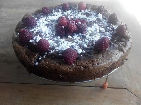 Brownie de Frambuesas Sin Gluten. Reto Alfabeto Dulce