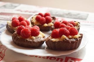 Tartaletas de Chocolate y Crema Pastelera