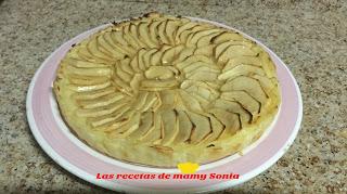 TARTA DE MANZANA CON CREMA PASTELERA EN THERMOMIX