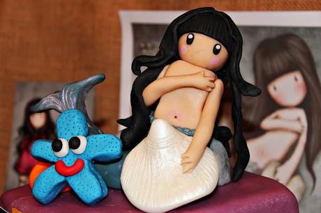TARTA MUÑECA GORJUSS SIRENA {FONDANT}
