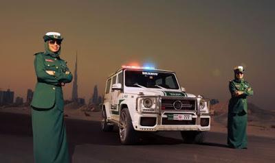 Patrullas policíacas de Dubai.