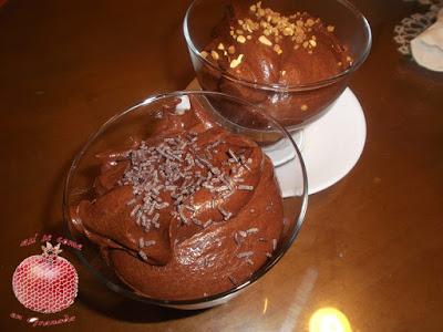 Mousse de chocolate sin huevo. Mousse de chocolate sin huevo.