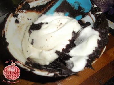 Mousse de chocolate sin huevo. Mousse de chocolate sin huevo.