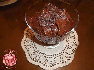 Mousse de chocolate sin huevo. Mousse de chocolate sin huevo.