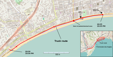 Ruta del camión (Atentado de Niza 2016)