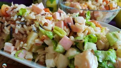 Ensalada de arroz con piña