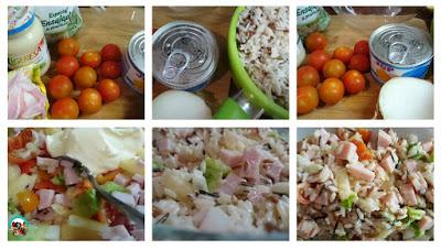 Ensalada de arroz con piña