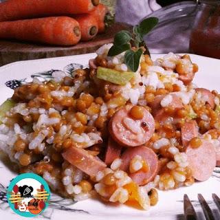 Ensalada de arroz con piña