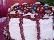 Tarta enrollada chocolates