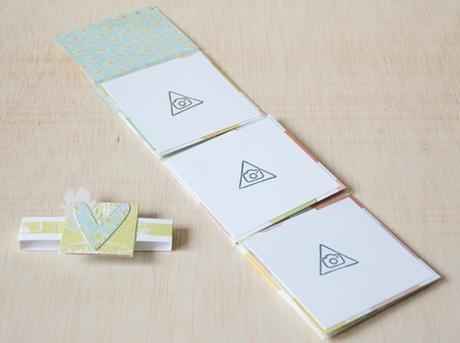 Mini álbum con una sola página, versión mini mini Mini álbum con una sola página, versión mini mini