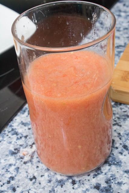 Gazpacho de sandía en thermomix