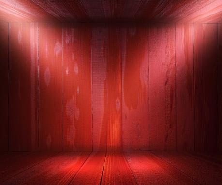 Red Wooden Spotlight Room Background