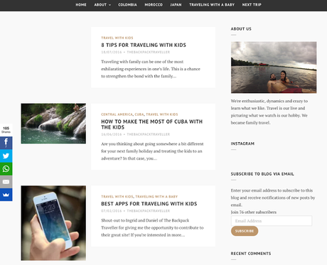 BLOG RECOMANAT: The Backpack Traveller | Travel blog