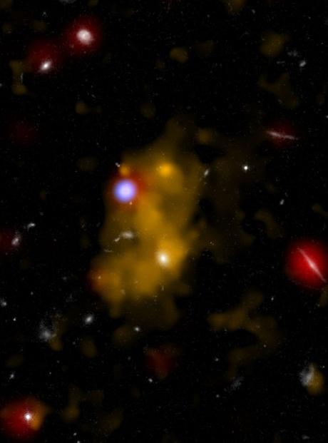 Gotas gigantes de gas hidrógeno