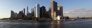 panoramica de manhattan desde el mar