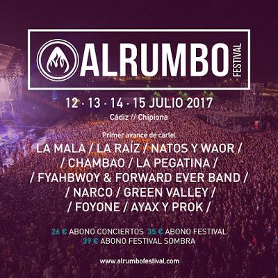 AlRumbo Fest 2017: La Pegatina, La Raíz, La Mala, Narco, Green Valley, Natos & Waor, Chambao, Fyahbwoy...