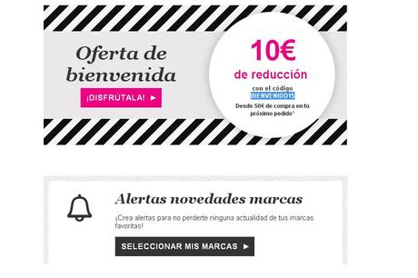 Código de  bienvenida Sarenza