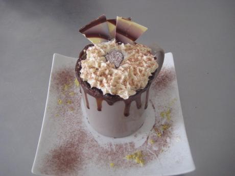 MUG CAKE DE CHOCOLATE Y MANDARINA