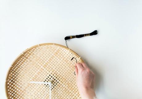 DIY reloj con una cesta IKEA para el pan