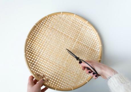 DIY reloj con una cesta IKEA para el pan