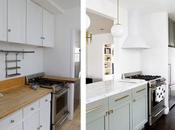 Antes después: cocina bicolor blanco gris