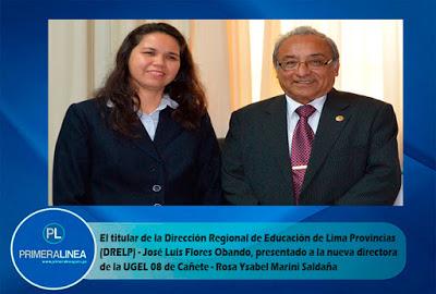 TITULAR DE LA DRELP CONFIA EN LA NUEVA DIRECTORA DE LA UGEL DE CAÑETE…